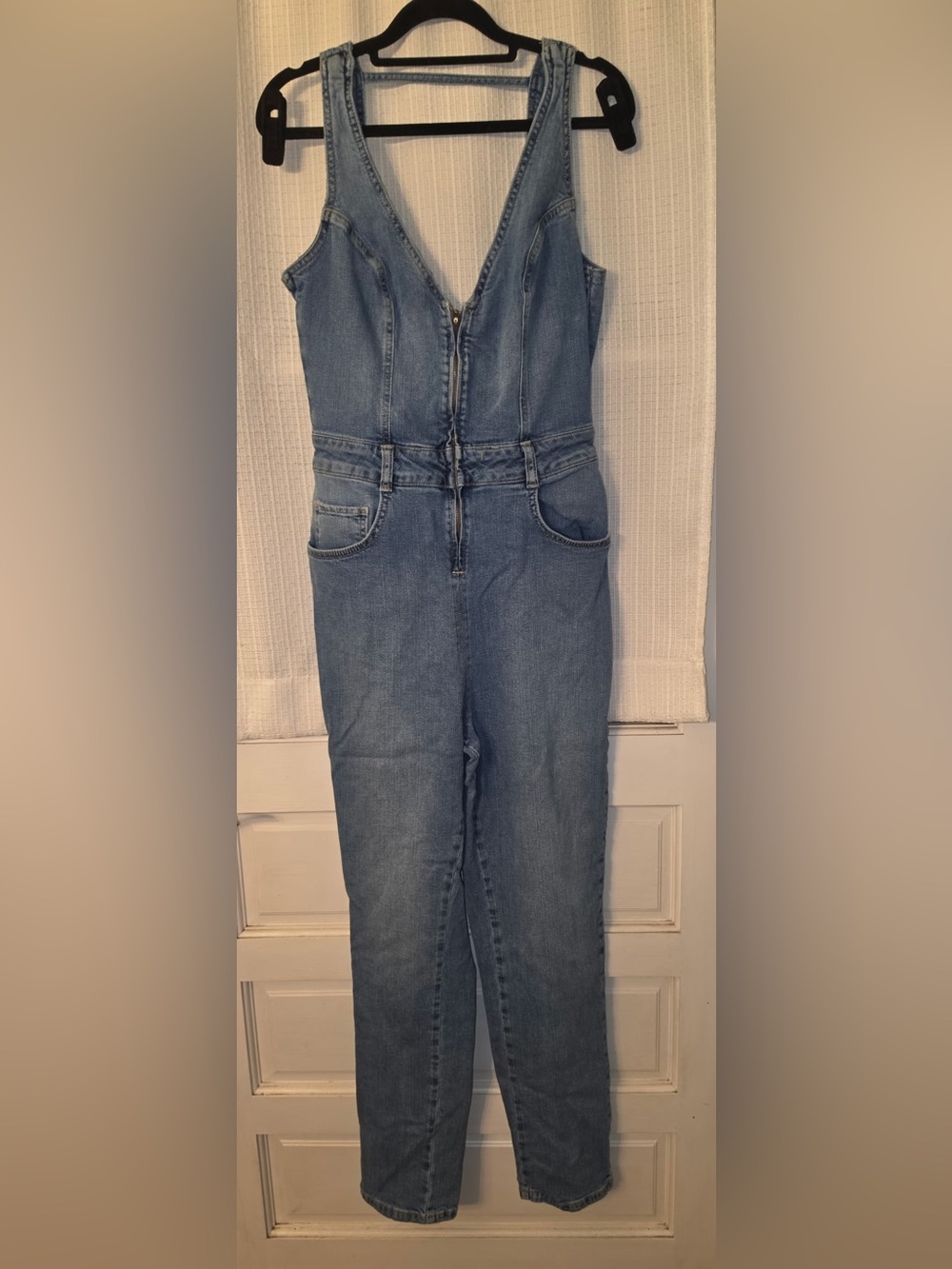 We The Free Light Blue Denim Jumpsuit